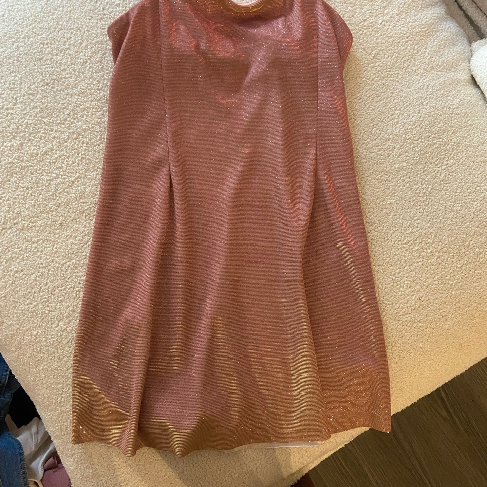 Shimmering Pink Sleeveless Dress